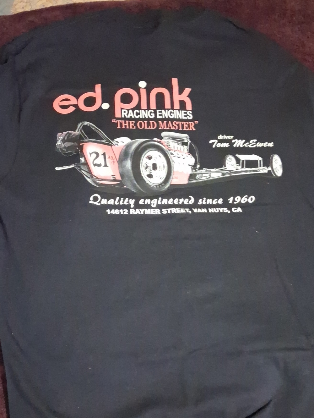 Black Graphic Racing Tee - Men